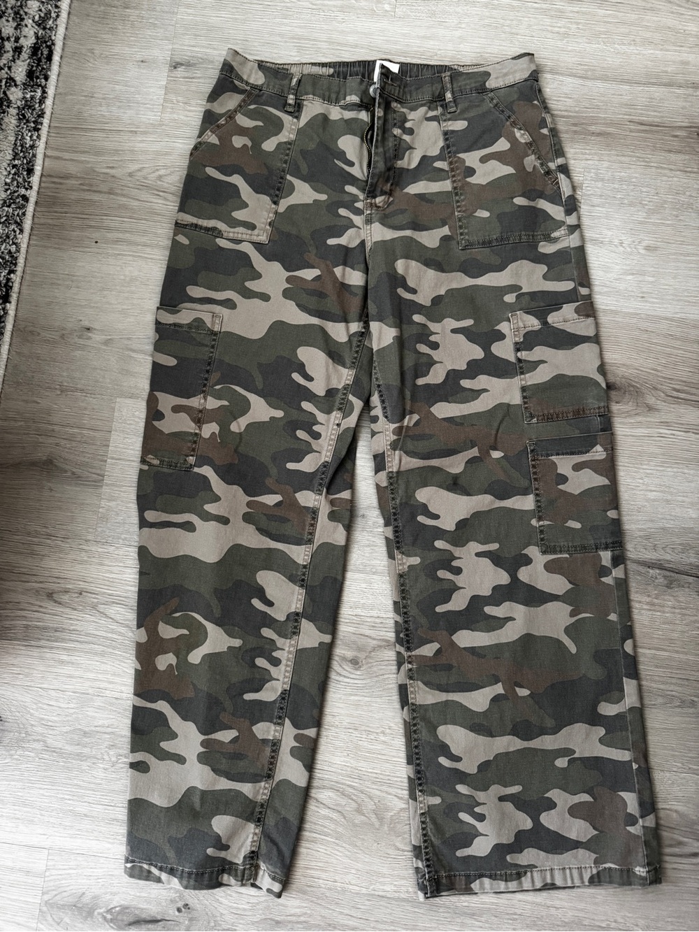 Camo Cargo Pants - Green & Brown Camouflage